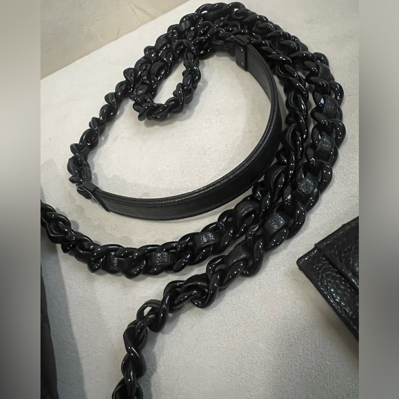 🔥Rare🔥Chanel So Black Cavair WOC & Matching cardholder - Picture 6 of 13